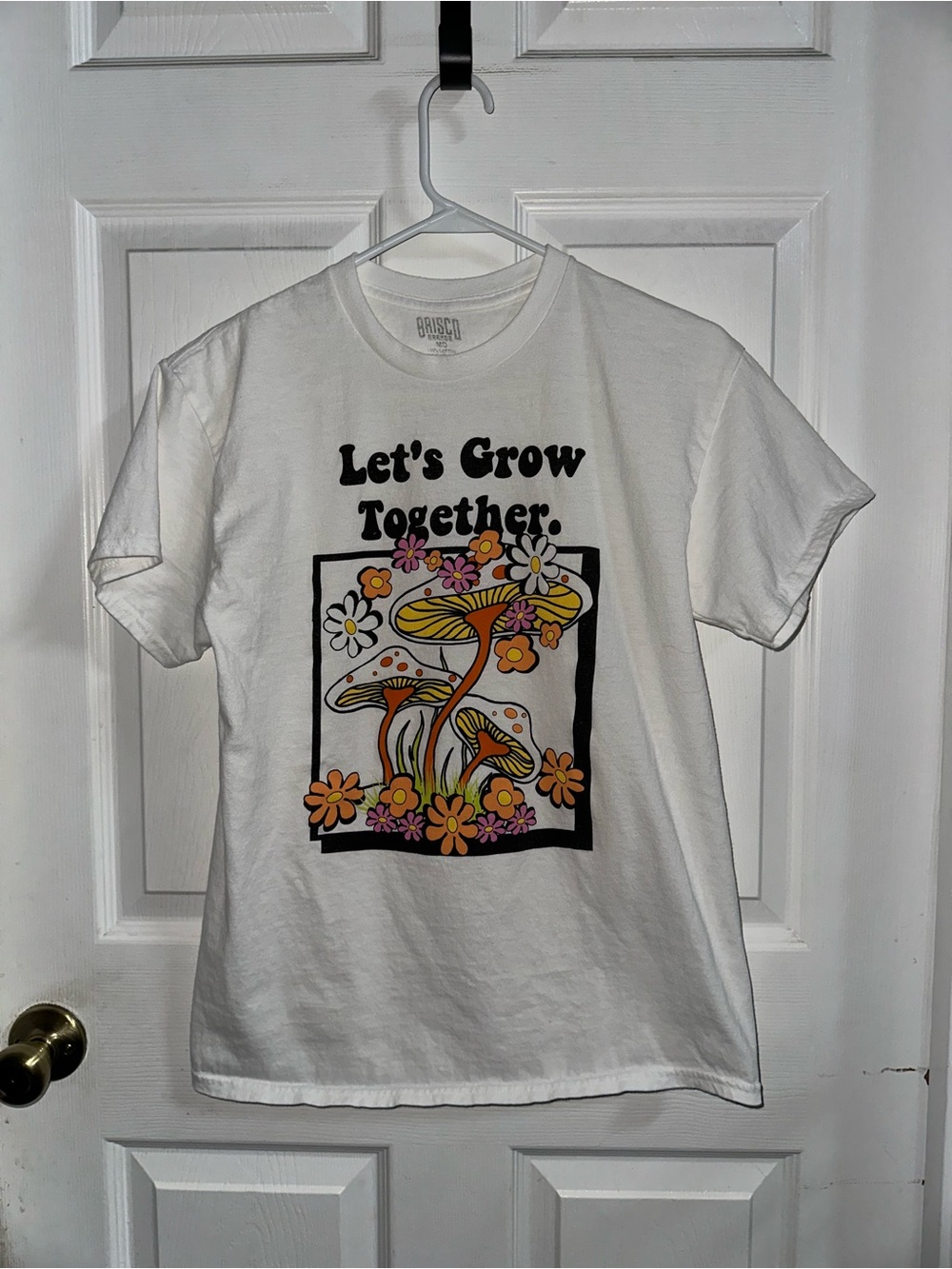 Brisco Brands Let's Grow Together Mushroom
Shirt Size Medium